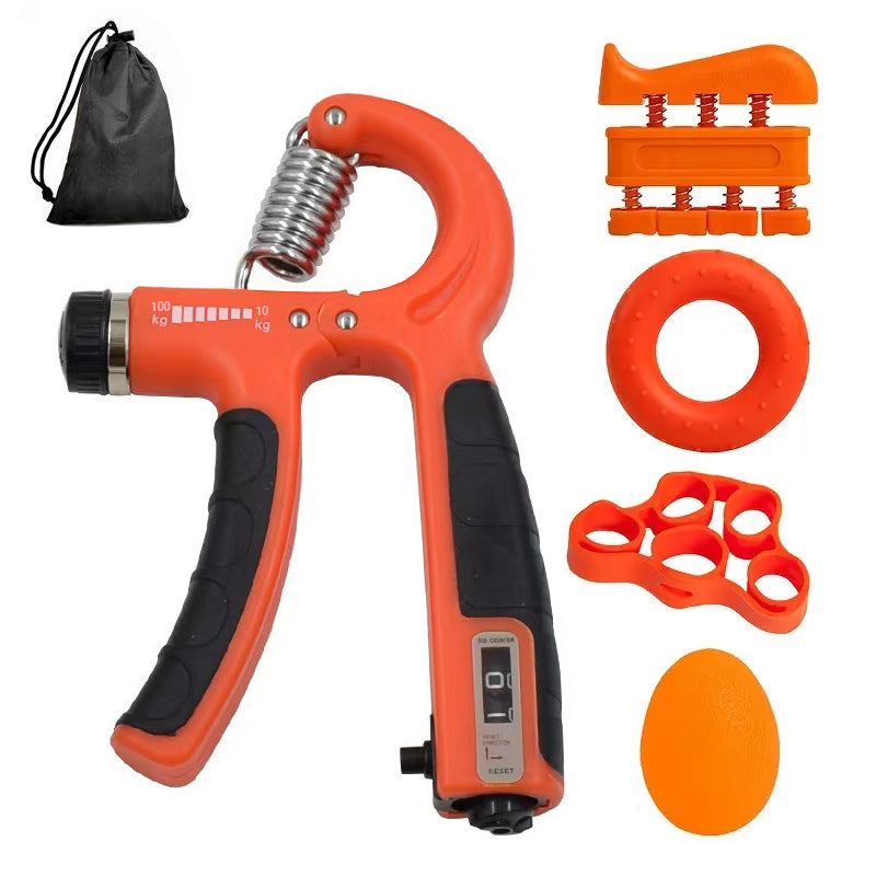Hand Grip Strengthener Kit （5 Pack）Forearm Grip FitBeast  Adjustable Resistance Hand Gripper,Finger Exerciser, Boys Gifts. Finger Stretcher,Grip Ring Stress Relief Grip Ball For Athletes,Portable Home Gym Hand Strength Training Tool handgripper